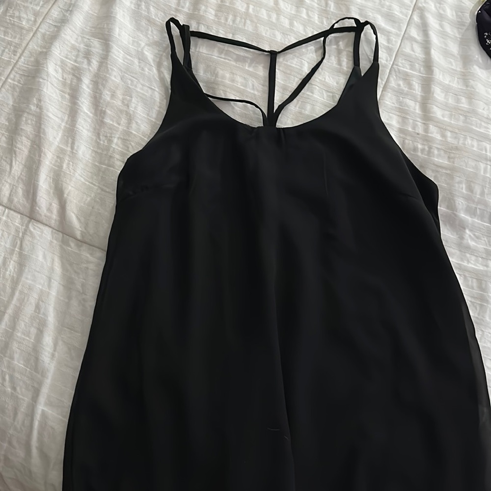 Black Cut out tank top